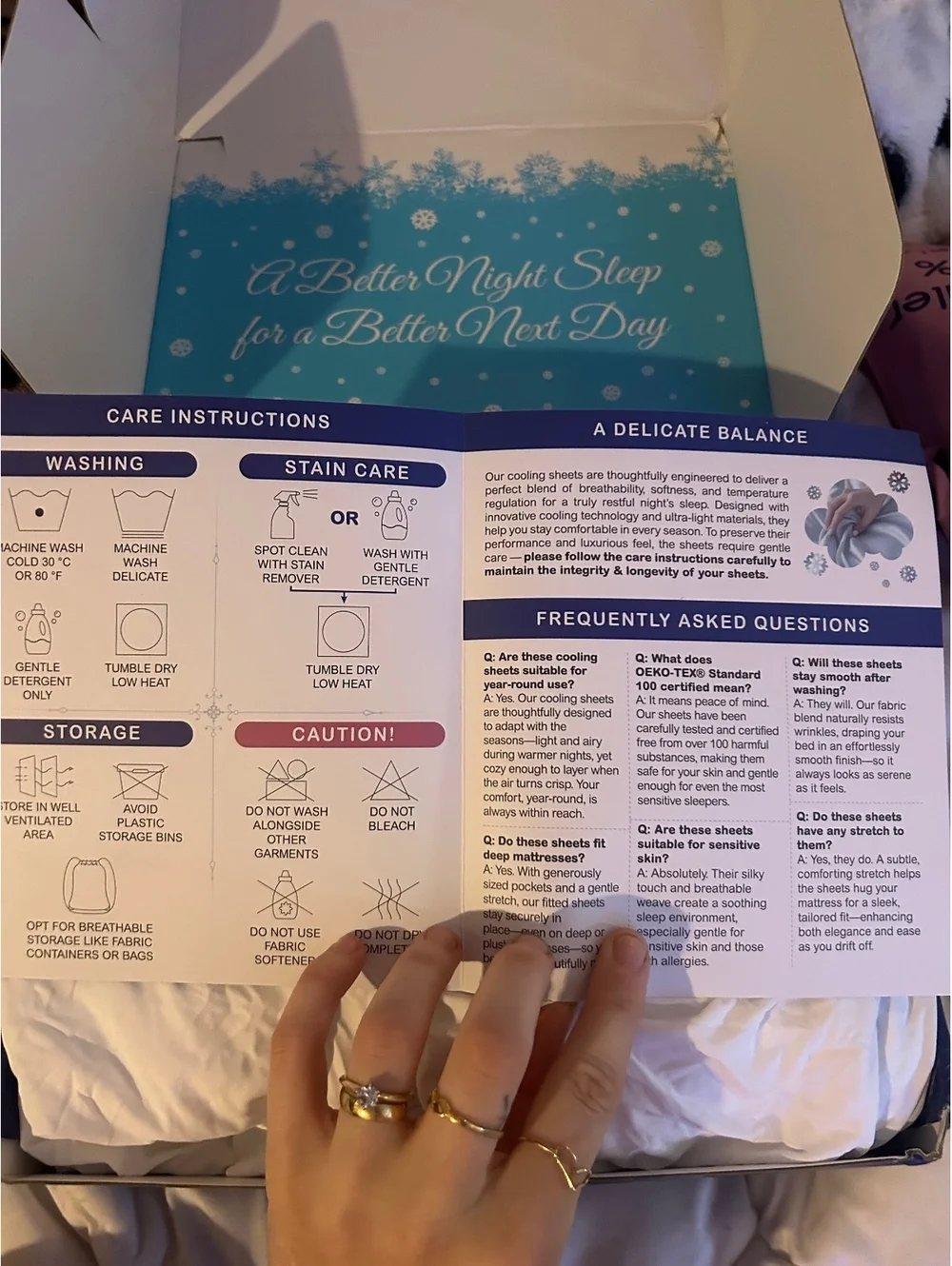Sleephoria Cooling Sheets - Cooling Comfort Collection Queen